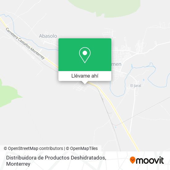 Mapa de Distribuidora de Productos Deshidratados