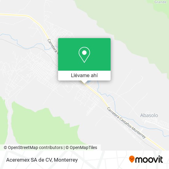 Mapa de Aceremex SA de CV