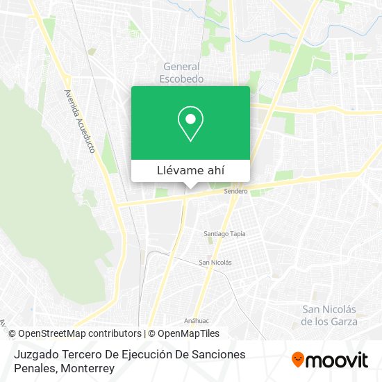 Mapa de Juzgado Tercero De Ejecución De Sanciones Penales