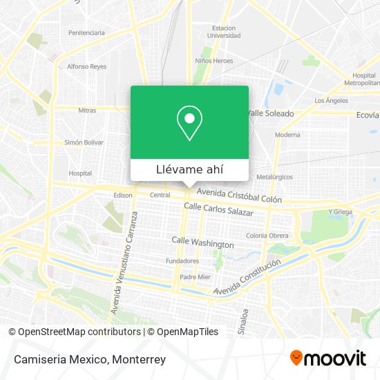 Cómo llegar a Camiseria Mexico en Monterrey en Autobús o Metrorrey?