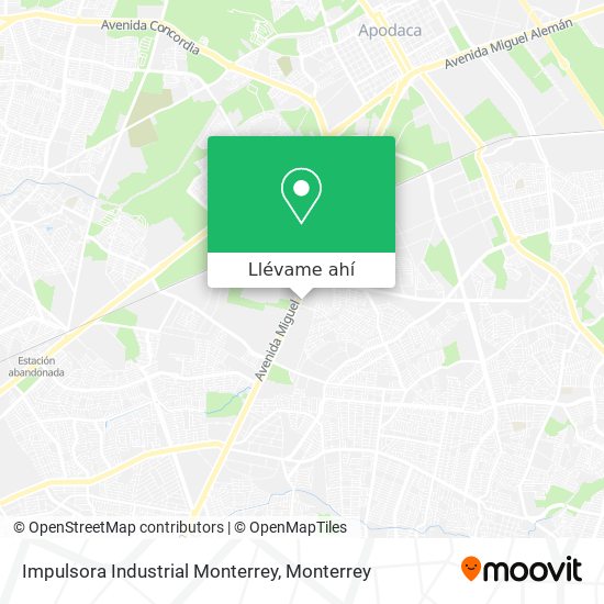 Mapa de Impulsora Industrial Monterrey