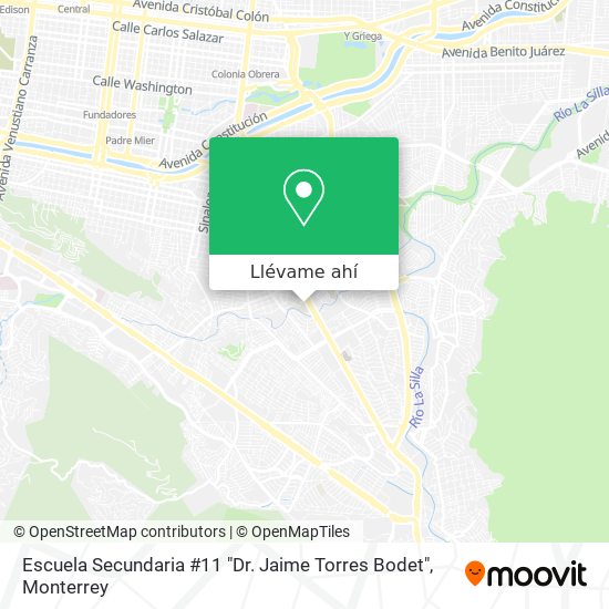 Mapa de Escuela Secundaria #11 "Dr. Jaime Torres Bodet"