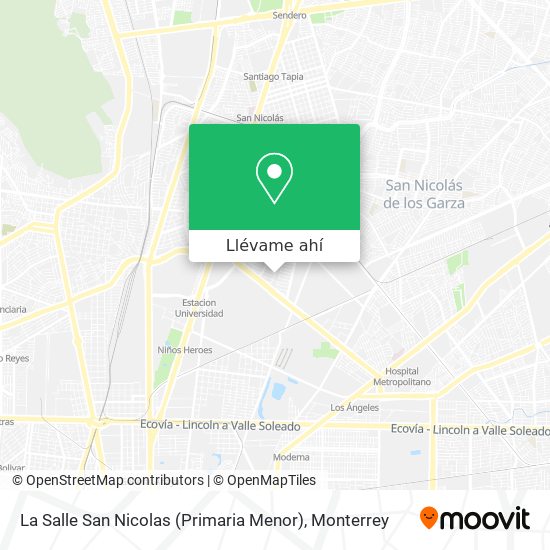 Mapa de La Salle San Nicolas (Primaria Menor)