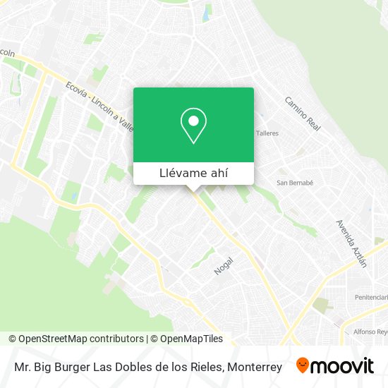 Mapa de Mr. Big Burger Las Dobles de los Rieles