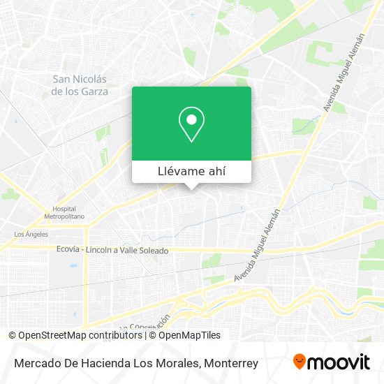 Mapa de Mercado De Hacienda Los Morales