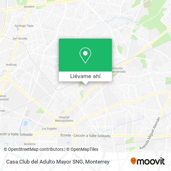 Cómo llegar a Casa Club del Adulto Mayor SNG en San Nicolás De Los Garza en  Autobús o Metrorrey?