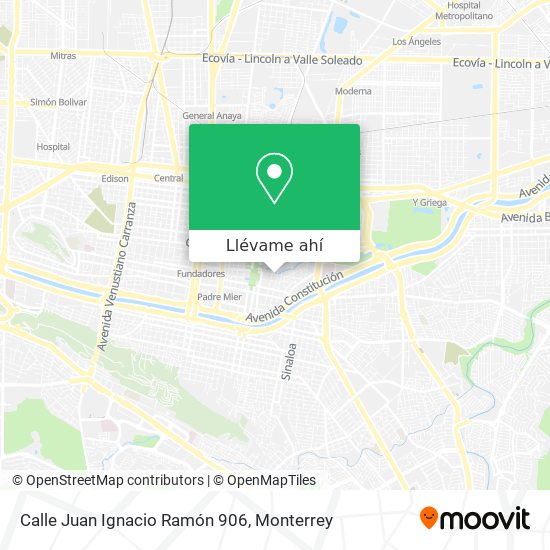 Mapa de Calle Juan Ignacio Ramón 906