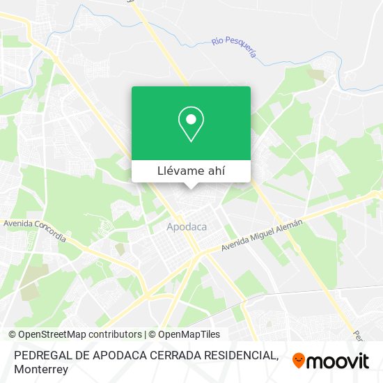 Mapa de PEDREGAL DE APODACA CERRADA RESIDENCIAL