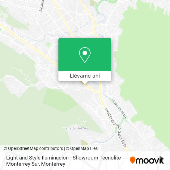 Mapa de Light and Style Iluminacion - Showroom Tecnolite Monterrey Sur