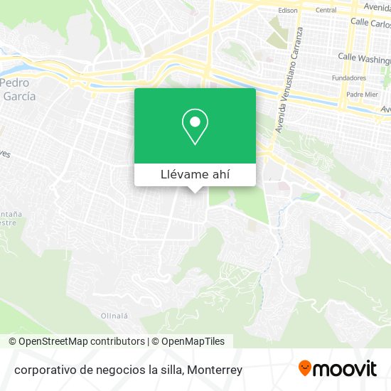 Mapa de corporativo de negocios la silla