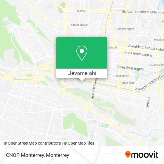 Mapa de CNOP Monterrey