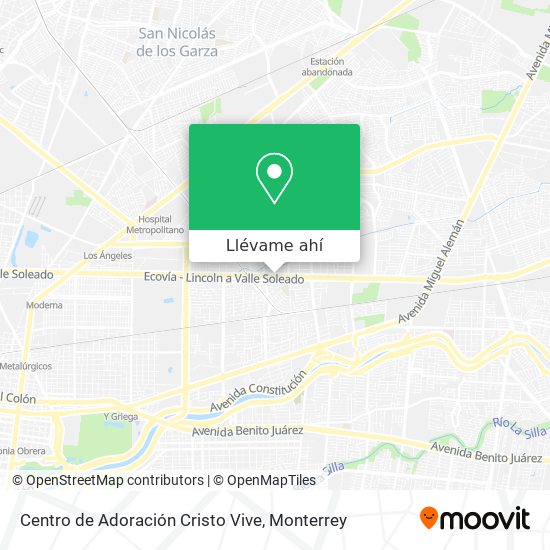 Mapa de Centro de Adoración Cristo Vive