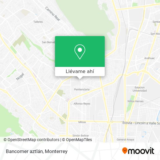 Cómo llegar a Bancomer aztlán en Monterrey en Autobús o Metrorrey?