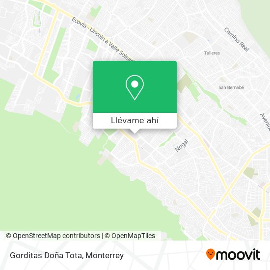 Mapa de Gorditas Doña Tota