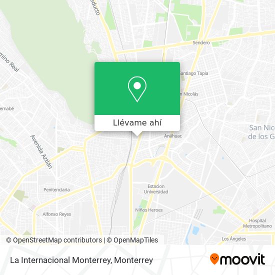 Mapa de La Internacional Monterrey