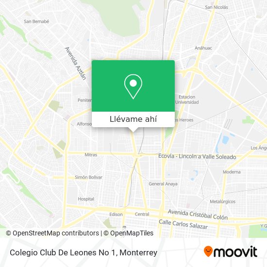 Cómo llegar a Colegio Club De Leones No 1 en Monterrey en Autobús o  Metrorrey?