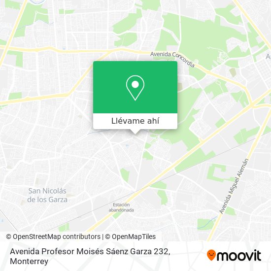 Mapa de Avenida Profesor Moisés Sáenz Garza 232