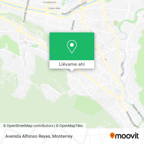 Mapa de Avenida Alfonso Reyes