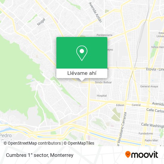 Cómo llegar a Cumbres 1° sector en Monterrey en Autobús o Metrorrey?