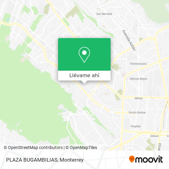 Cómo llegar a PLAZA BUGAMBILIAS en Monterrey en Autobús o Metrorrey?