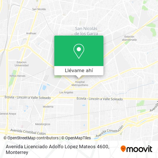 Mapa de Avenida Licenciado Adolfo López Mateos 4600