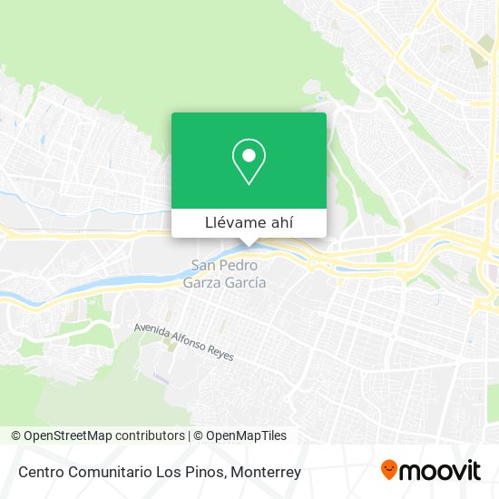 Mapa de Centro Comunitario Los Pinos
