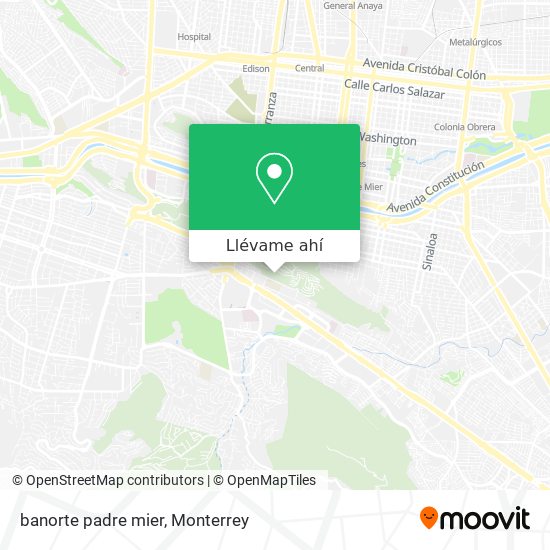 Cómo llegar a banorte padre mier en Monterrey en Autobús o Metrorrey?