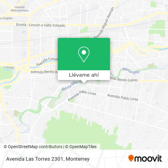 Mapa de Avenida Las Torres 2301