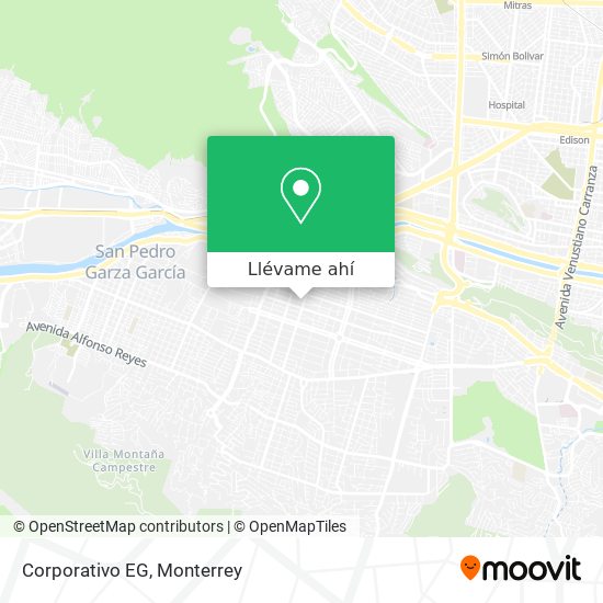 Cómo llegar a Corporativo EG en San Pedro Garza García en Autobús?