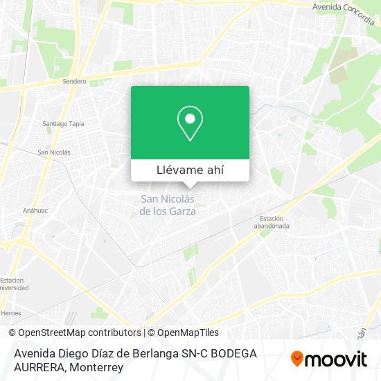 Cómo llegar a Avenida Diego Díaz de Berlanga SN-C BODEGA AURRERA en San  Nicolás De Los Garza en Autobús o Metrorrey?