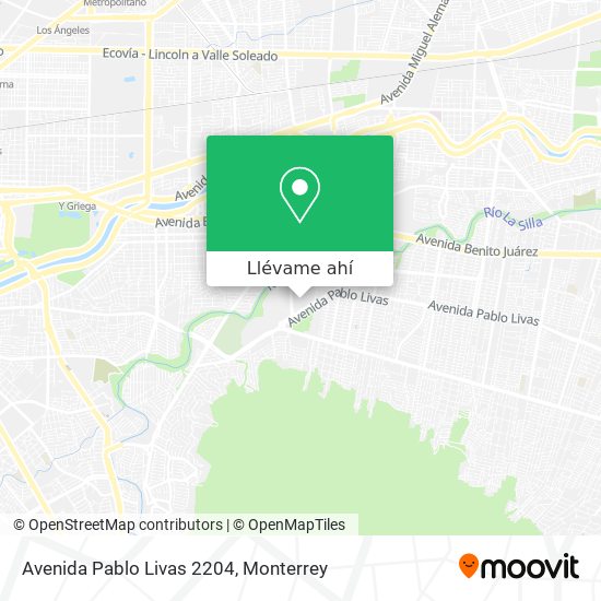 Mapa de Avenida Pablo Livas 2204