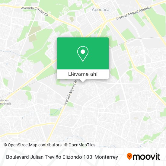 Mapa de Boulevard Julian Treviño Elizondo 100