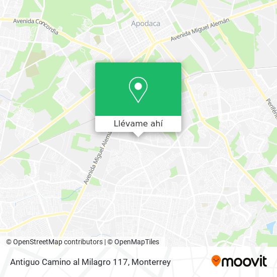 Mapa de Antiguo Camino al Milagro 117