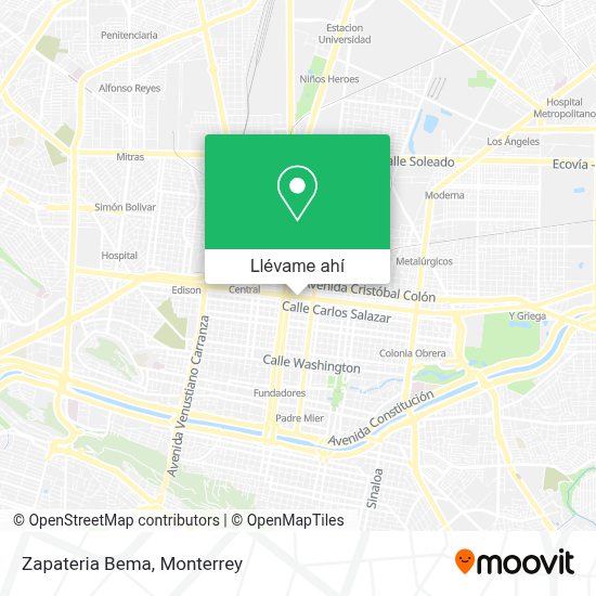 Cómo llegar a Zapateria Bema en Monterrey en Autobús o Metrorrey?