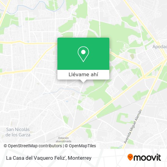 Mapa de La Casa del Vaquero Feliz'