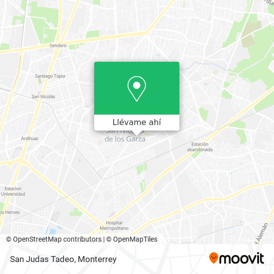 Cómo llegar a San Judas Tadeo en San Nicolás De Los Garza en Autobús o  Metrorrey?