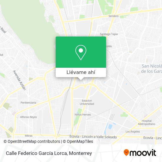 Mapa de Calle Federico García Lorca