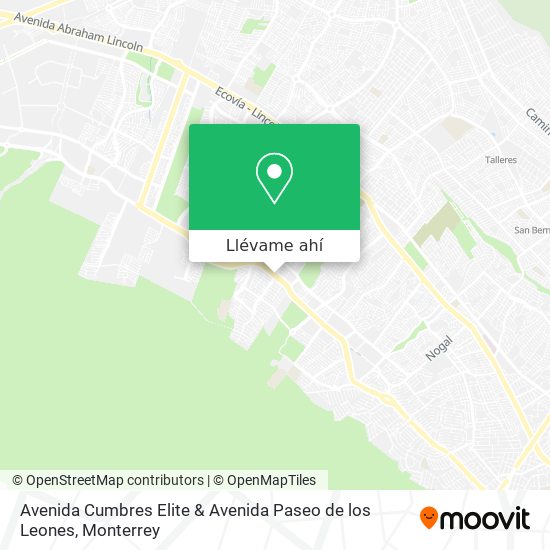 Cómo llegar a Avenida Cumbres Elite & Avenida Paseo de los Leones en  Monterrey en Autobús?
