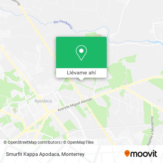 Mapa de Smurfit Kappa Apodaca