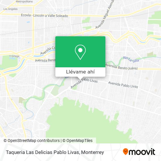 Mapa de Taqueria Las Delicias Pablo Livas