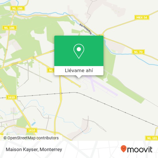 Mapa de Maison Kayser