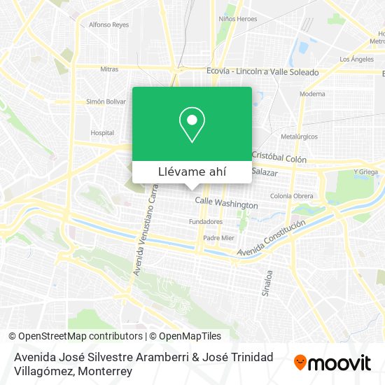 Mapa de Avenida José Silvestre Aramberri & José Trinidad Villagómez