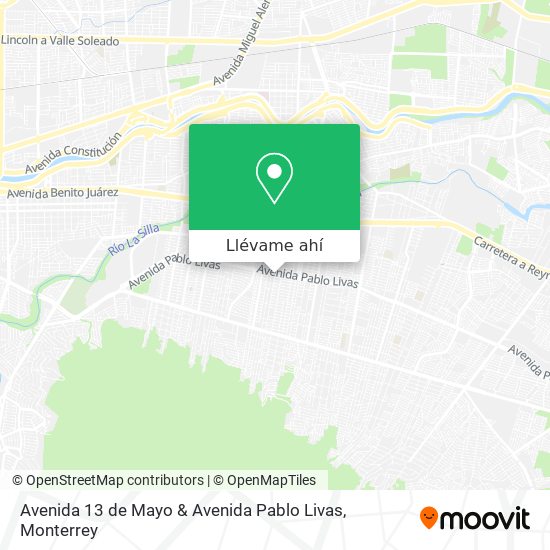 Mapa de Avenida 13 de Mayo & Avenida Pablo Livas