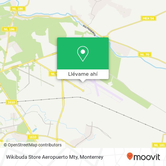 Mapa de Wikibuda Store Aeropuerto Mty