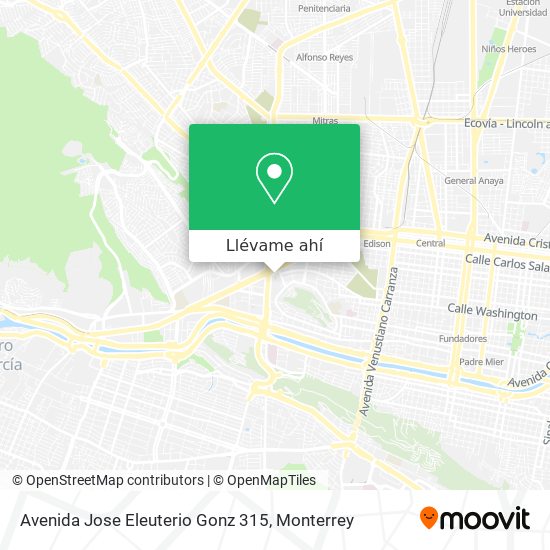 Mapa de Avenida Jose Eleuterio Gonz 315