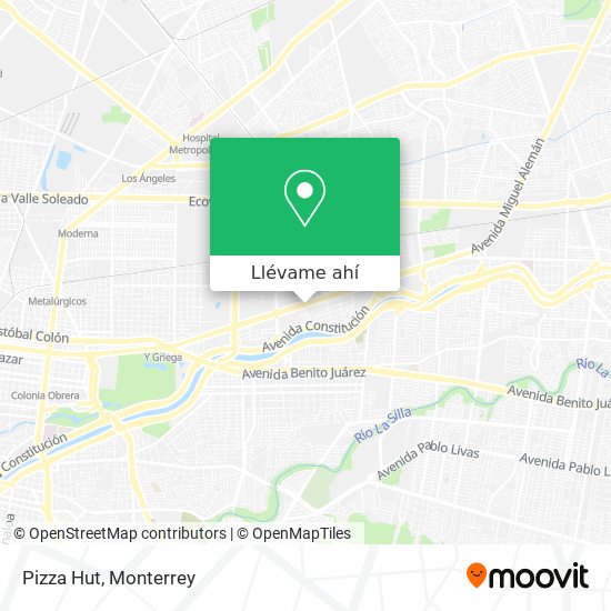 Cómo llegar a Pizza Hut en Guadalupe en Autobús o Metrorrey?