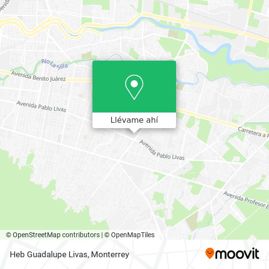 Mapa de Heb Guadalupe Livas