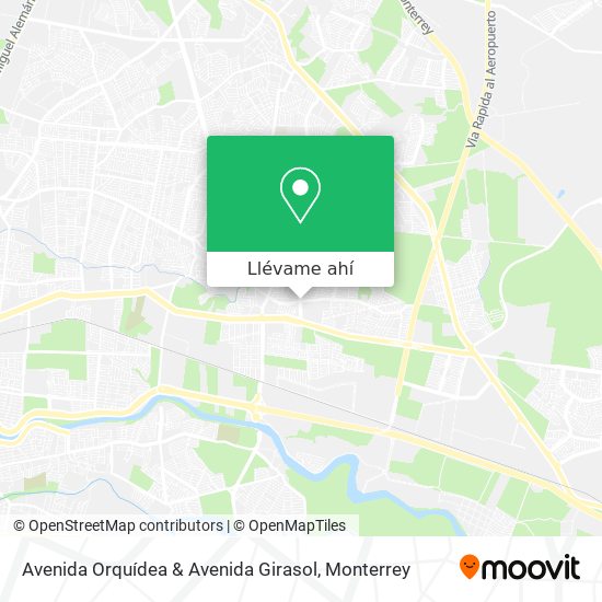 Mapa de Avenida Orquídea & Avenida Girasol