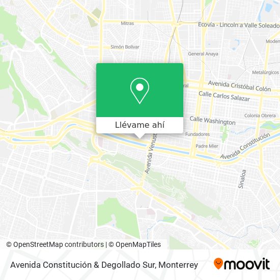 Mapa de Avenida Constitución & Degollado Sur