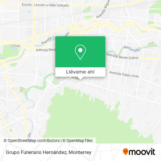 Mapa de Grupo Funerario Hernández